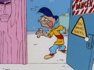 Rolf about to take his chickens back.