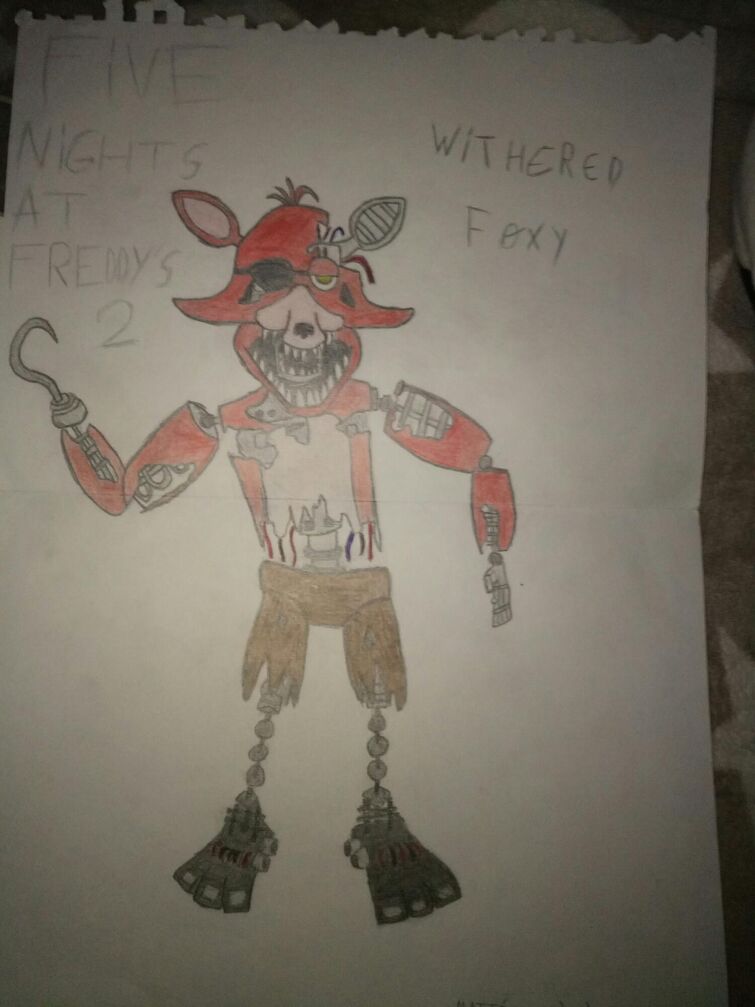 My fan art : Withered Foxy
