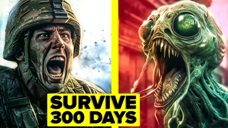I Survived 300 Days of the INVASION (NOT MINECRAFT)