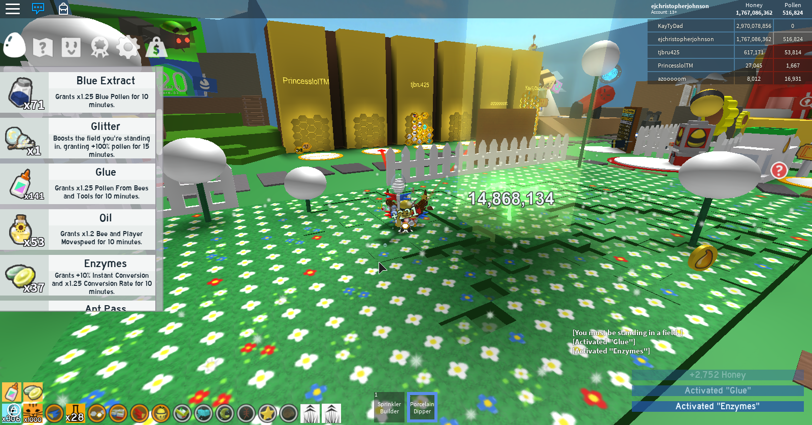 Mythical Sprout In Dandelion Field Again Fandom - roblox bee swarm simulator enzymes