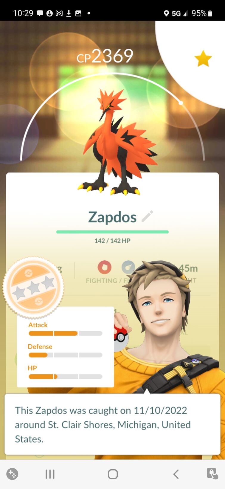 pogo] didn't catch any Shiny Articuno and Shiny Zapdos during
