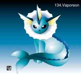 Vaporeon is a water type that Eevee can evolve into by using a Waterstone…