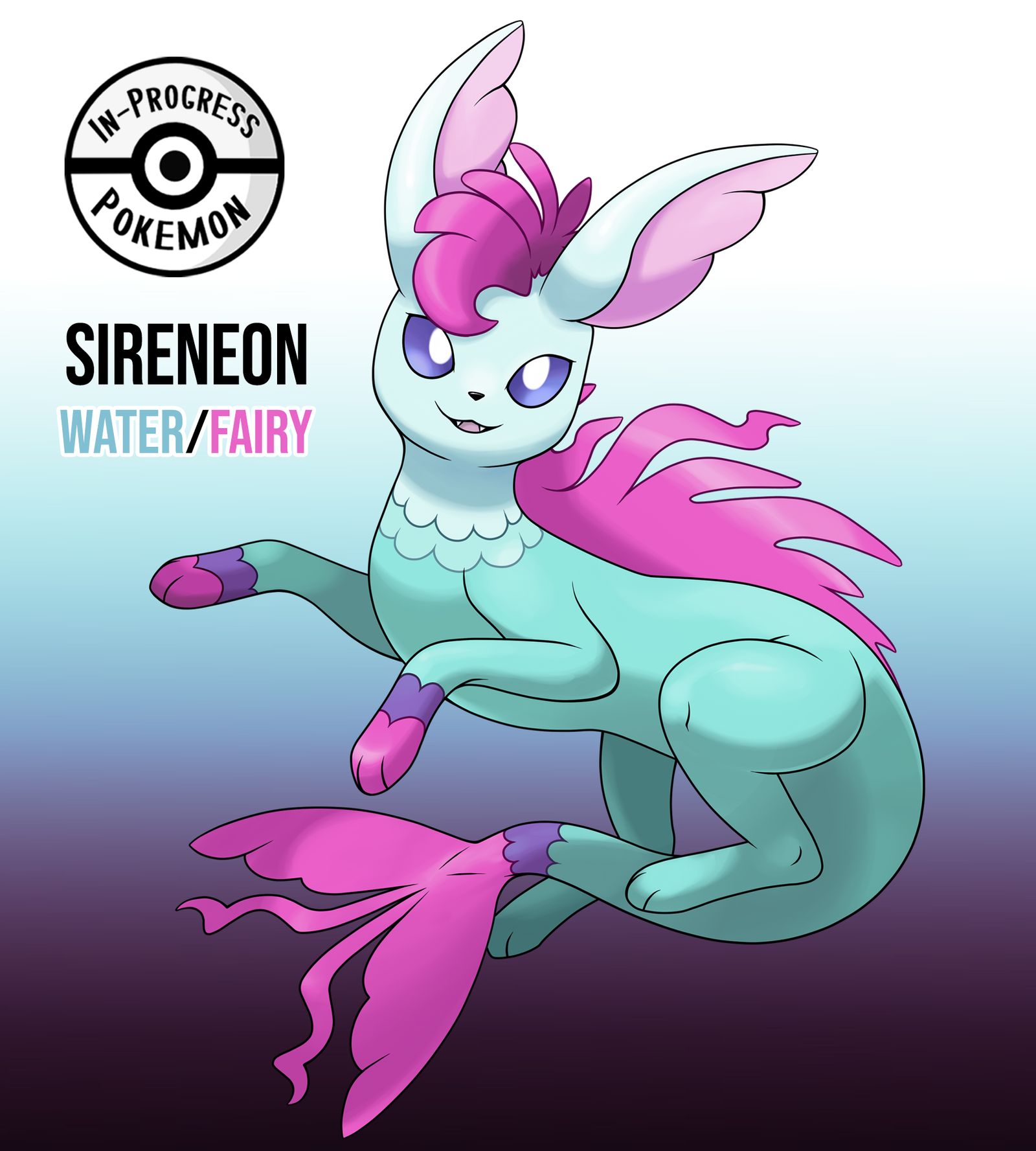 In-Progress Pokemon Evolutions — This unnamed dual type Eeveelution was