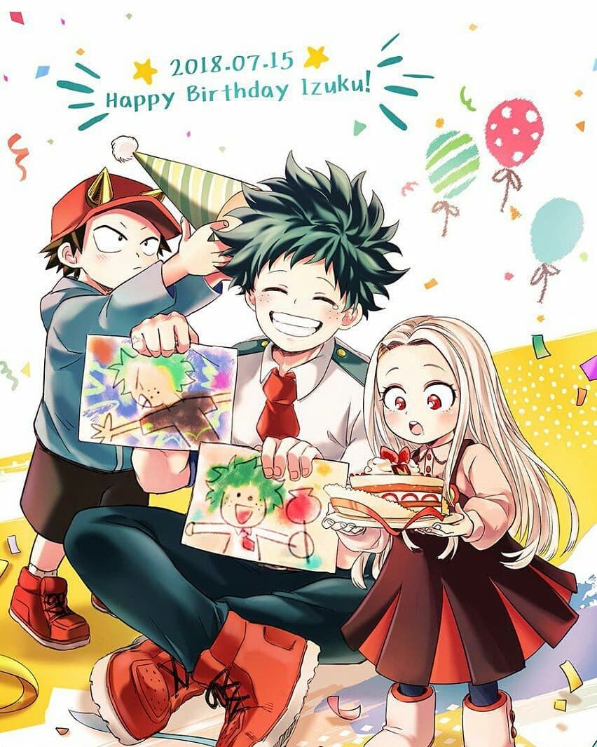 Birthday deku MHA Characters'