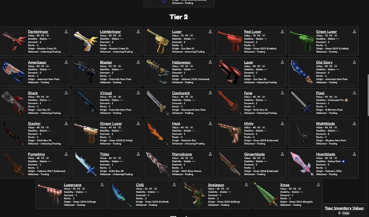 Trading Sakura knife and/or Chroma Gemstone for a bunch of the 