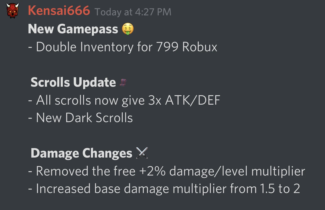 Vesteria Dark scroll update Summary. Fandom