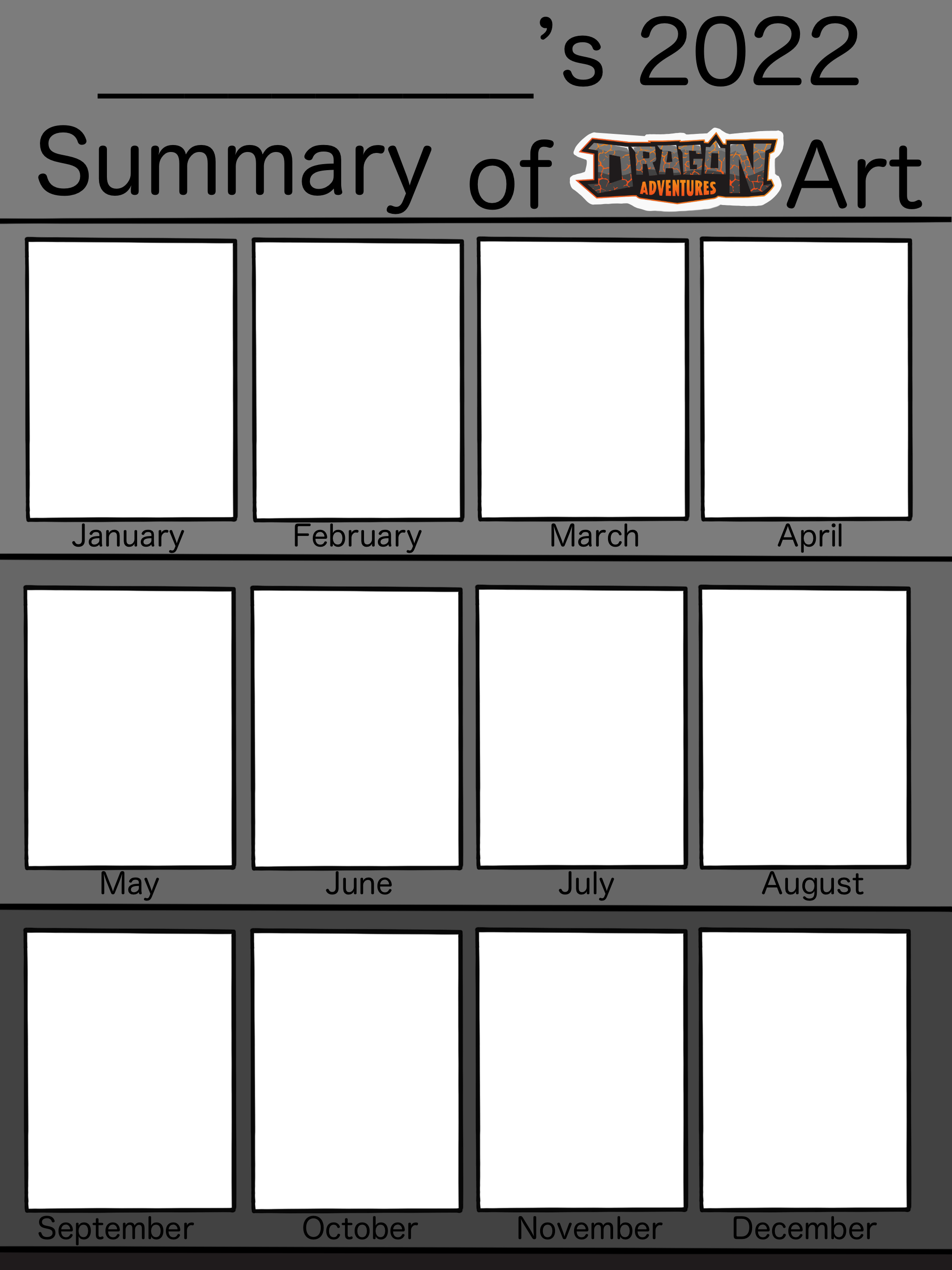 2022 Summary of DA Art Template Fandom