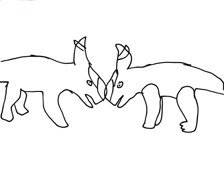 dogs mating drawing