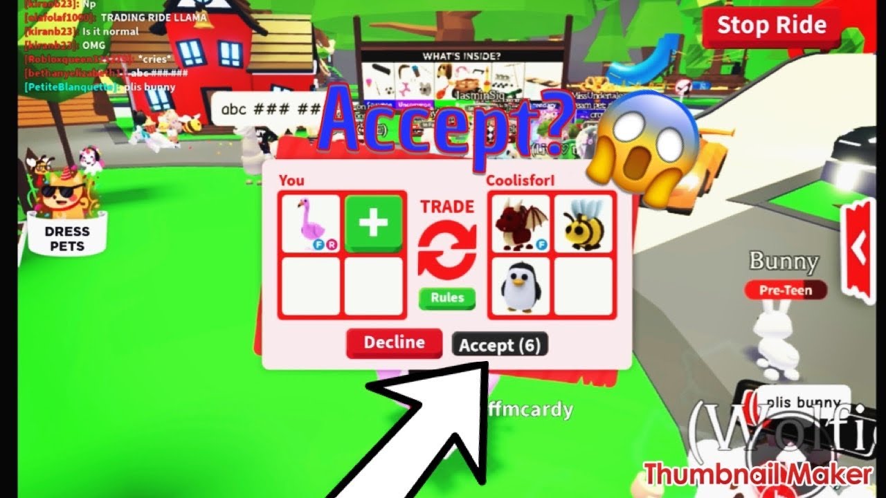 Trading Have A Look At My Inventory Fandom - roblox llama adopt me