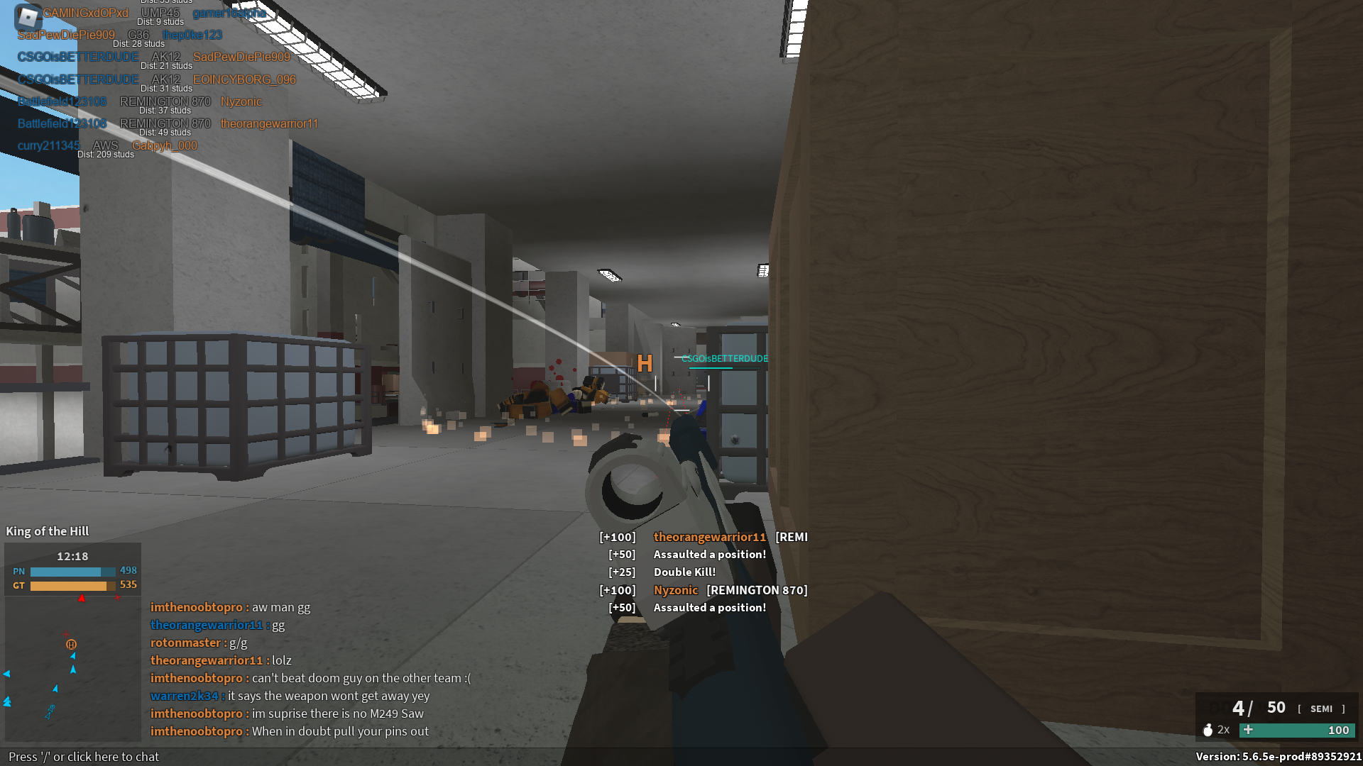 GRENADE TRICKSHOTTING in PHANTOM FORCES! 