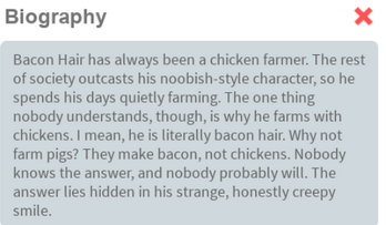 Bacon Hair, Egg Farm Simulator RBLX Wiki