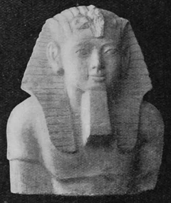 Upper half of statue of Hagar at the 