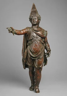 Bronze statuette identified as Alexander Helios at the  in New York