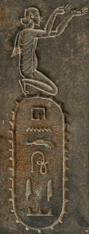 The term "India" on an Egyptian statue of Darius I.