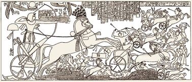 Seti I Battle Scene with the Hittites