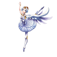 0289 Cyber Ballerina White Swan