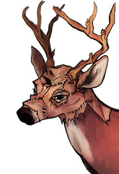 Quick creepy deer design   rTattooDesigns