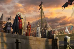 Alyn vereint König Aegon und Prinz Viserys  (von Wouter Florusse ©Ten Speed Press)