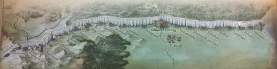 Die Festungen und Burgruinen entlang der Mauer (von Jonathan Roberts ©Random House)