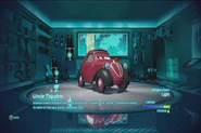 Tío Topolino en el garage en Cars 2: El Videojuego