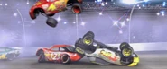 Lightning McQueen takes off