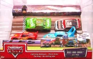 2008 release with The King, Chick Hicks, and Lightning McQueen