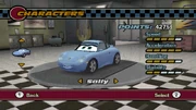 Sally en la selección de personajes del videojuego