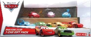 2013 release with Strip Weathers aka "The King", Chick Hicks, Lightning McQueen, Coriander Widetrack, Kit Revster, and Polly Puddlejumper