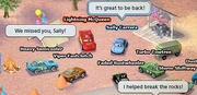 Sally en The World of Cars Online.