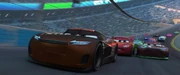 Tim Treadless frente a  y , durante la carrera de las 500 del Florida en el  en 2017.