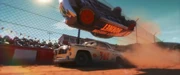 El Fabuloso Hudson Hornet en una carrera de la Copa Pistón.