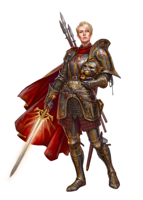 Holier than thou; red D20 D&D Paladin