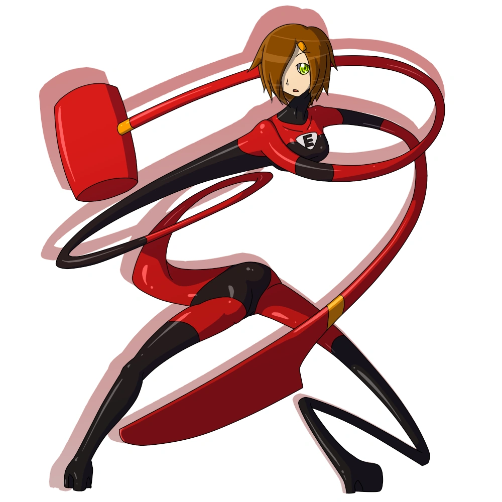 Ella elastic. Аниме девушка эластик. Эластика растянута. Элла эластик. Transformation эластика