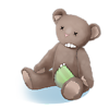 Bait Patched Plush Bear