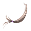 Mèche de cheveux bronze