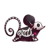 Souris squelettique