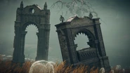 Arched sarcophagi at Gravesite Plain