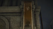 A Golden Lineage Banner inside the Sainted Hero's Grave.