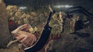 Edgar mourning his murdered daughter