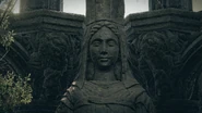 Rauh Queen Detail.jpg (666 KB) Close-up of the statue of a crowned woman.