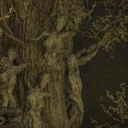 Feminine bodies appear in the tree