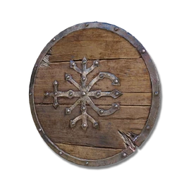 ER Icon shield Riveted Wooden Shield