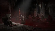 Bloodfiends performing a ritual at Rivermouth Cave