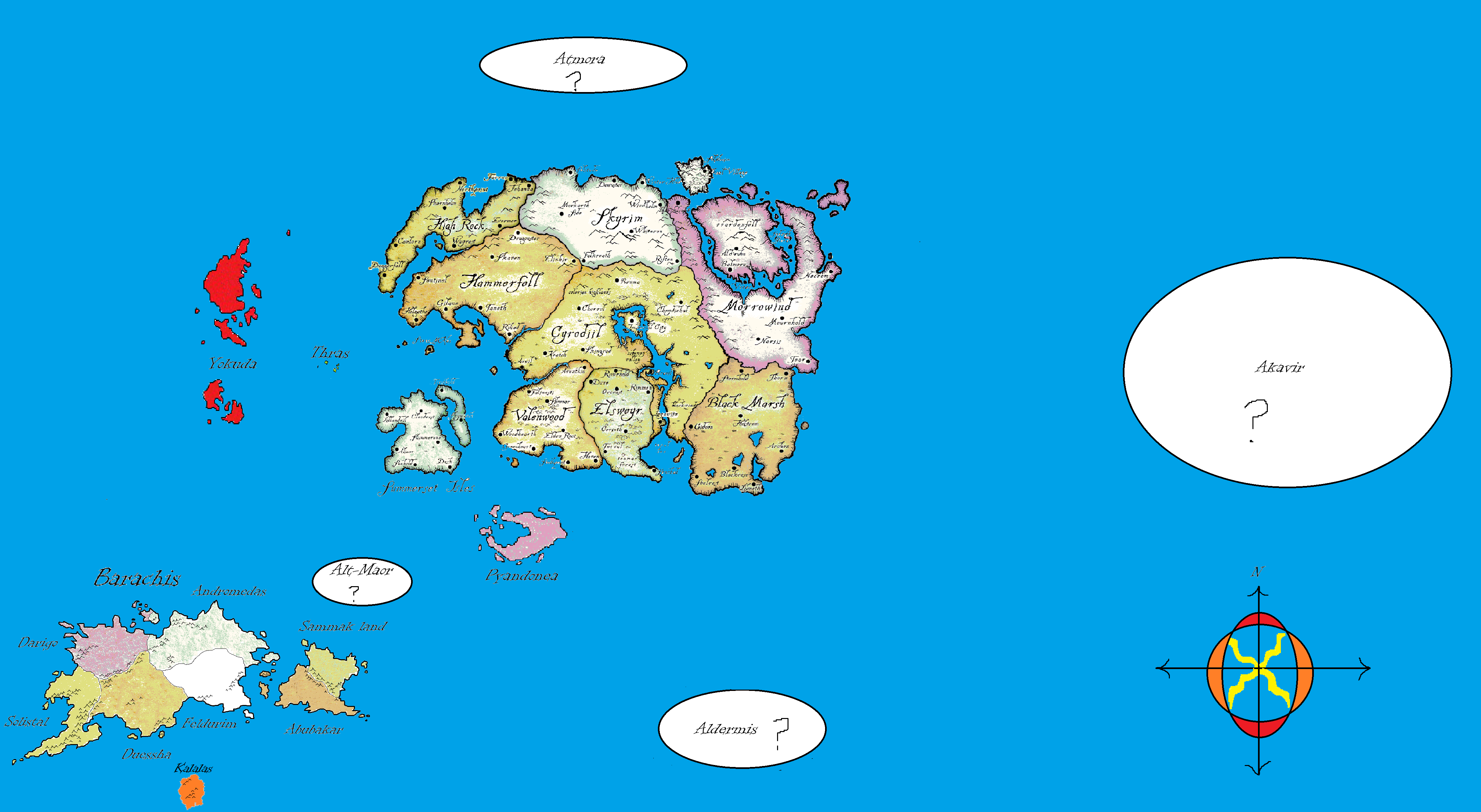 Map Of Nirn Elder Scrolls Alt-Maor | The Elder Scrolls Sandbox | Fandom