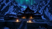 Cloud Ruler Temple, at night, in .