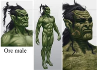 Orc male concept art.