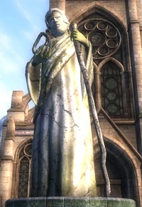 Uma estátua de Arkay em .