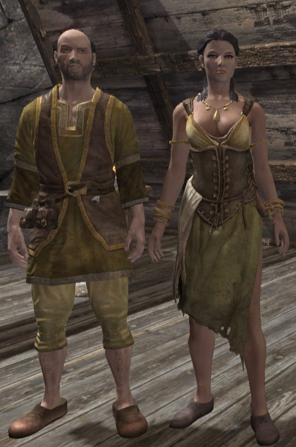 skyrim change wife clothes