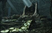 Concept art of the Word Wall in Bleak Falls Barrow.