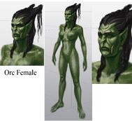 Orc female concept art